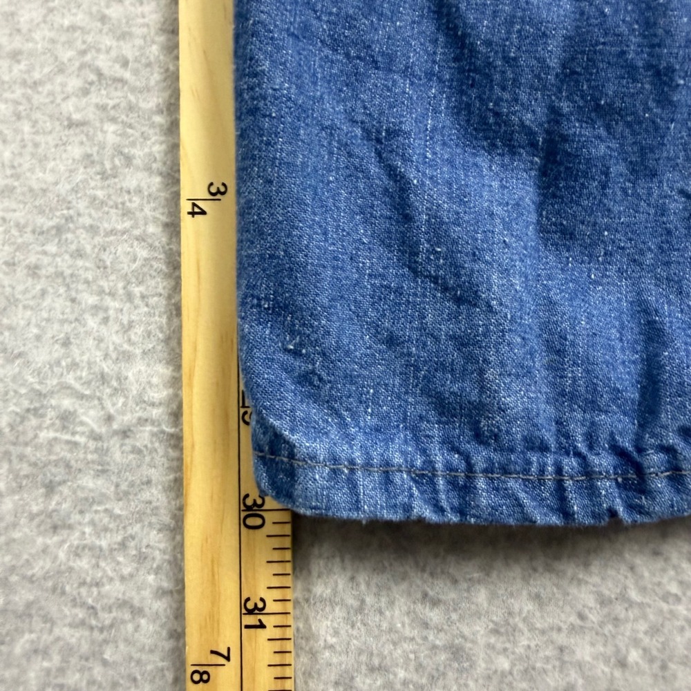 Vintage 70s Lee Denim Bib Overalls Mens 34x30 Blue Workwear Made in USA - Picture 9 of 9